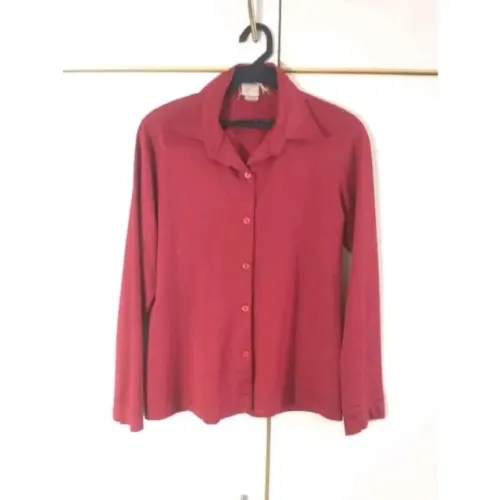 camisa vintage vermelho cereja