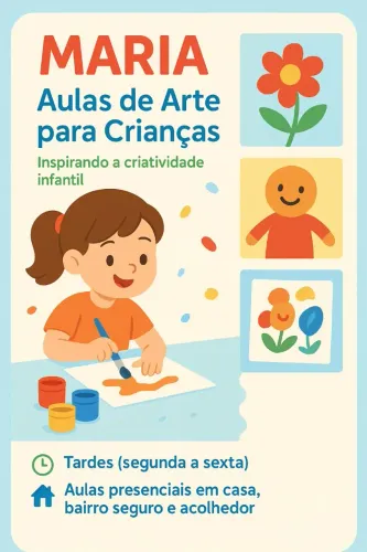 Aula de arte para crianças