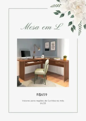 Promoção Mesa em L - 20/01/25