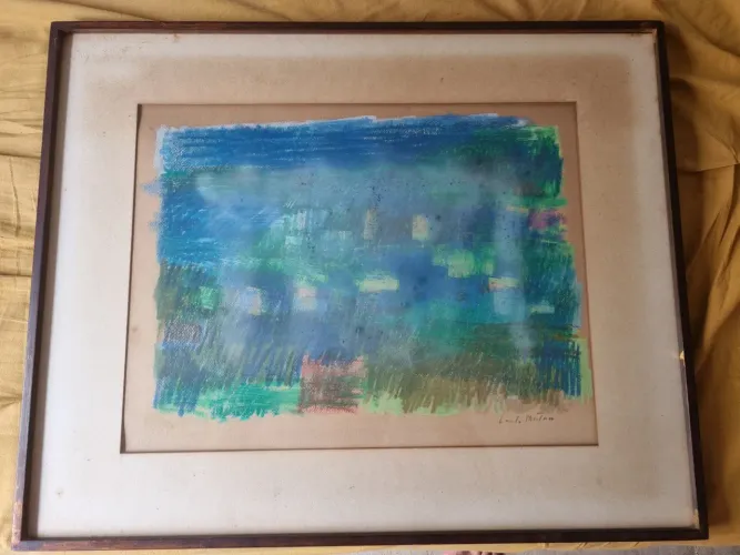 Quadro com gravura de Laszlo Meitner