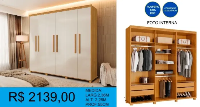 Guarda roupa - produto de alta qualidade