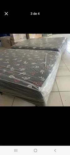 CAMA CASAL BOX CONJUGADA 20CM COM MOLAS