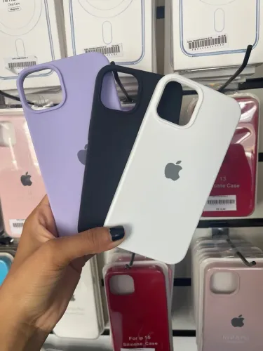 Case de silicone aveludada para iPhone