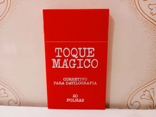 Corretivo Para Datilografia Toque Mágico 20 Folhas - Usado