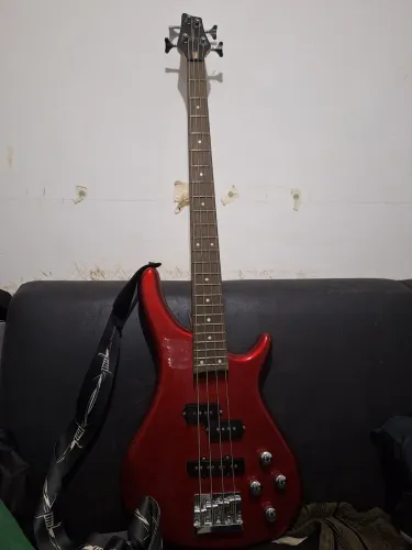 Contra Baixo Giannini 4 Cordas Ativo Vermelho Metalic Red 4 Vermelho Metalic Red