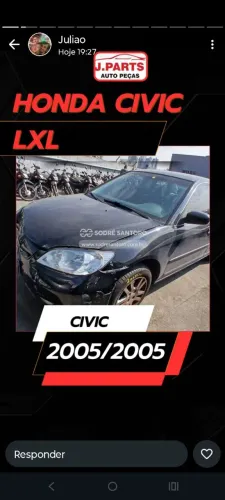 Peças Honda Civic LXL 2005/2005