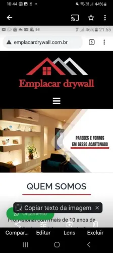 Tudo em gesso acartonado ( drywall )