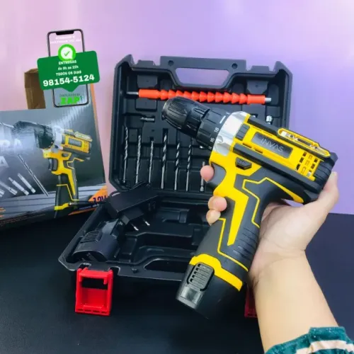 Furadeira Eletrica 2 Baterias - Entrega Rápida