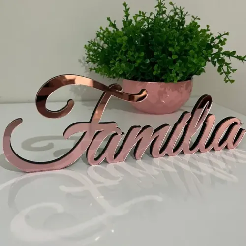 Letreiro Para Decoração Palavra Família