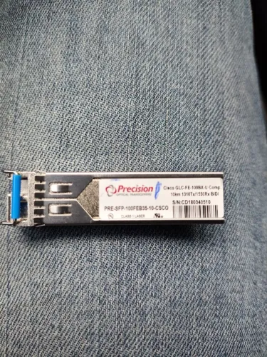 Gbic Transmissor Óptico Cisco GLC-FE-100BX-U 10km 1310Tx/1550Rx BIDI