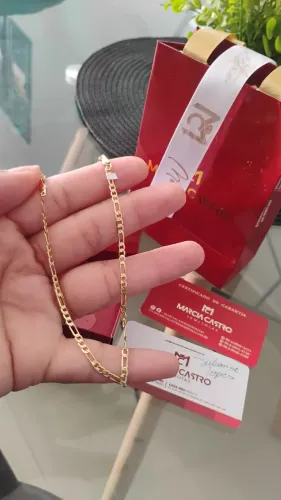 Pulseira folheado a ouro masculina 