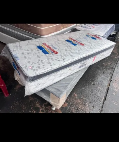Cama completa Solteiro molas encadas 25cm - novas - entregamos hoje