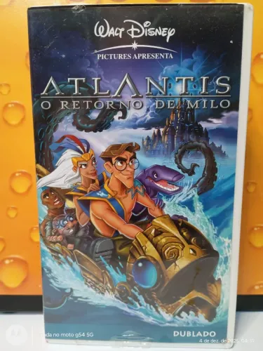 FITA VHS WALT DISNEY DUBLADO - ATLANTIS O RETORNO DE MILO
