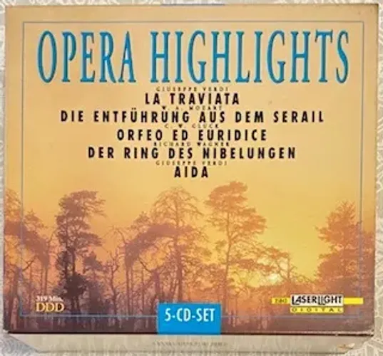 Box de 5 CDs: Ópera Highlights (Verdi, Mozart, Gluck e Wagner) Made in USA