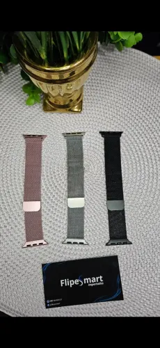Pulseiras de Aço para Apple Watch ou Similares Milanese