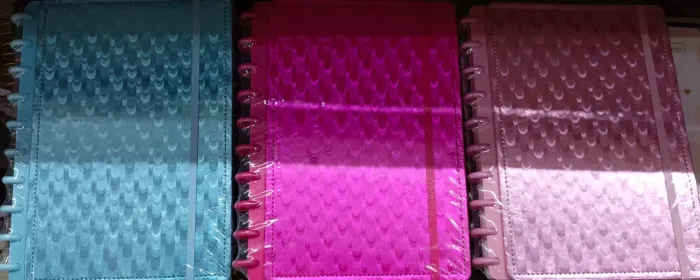 Caderno Inteligente 10 Discos Couro<br>REF: BZ39