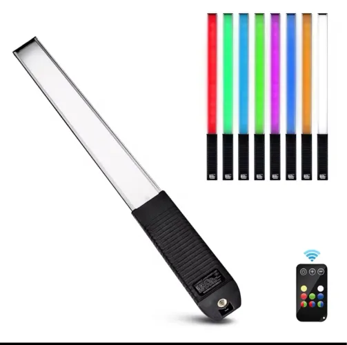 Bastão Led Rgb Luxceo Q508a Profissional Com Controle Remoto
