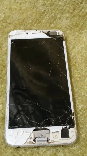 iPhone 6s Prata Liga e Carrega Sem Botão Home (Peças)