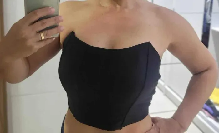 Top preto elegante