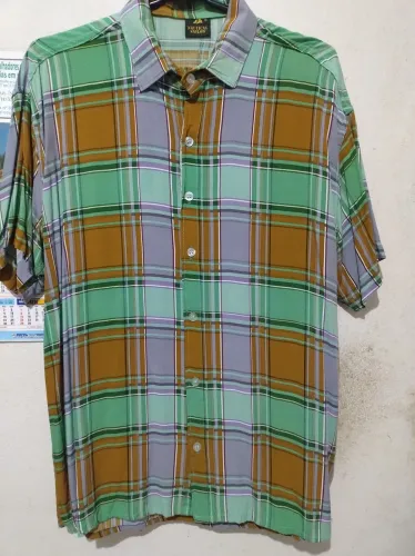 Camisa Xadrez Manga Curta 