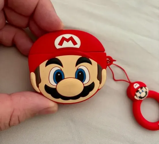 Capa Silicone Airpods 3 Super Mario