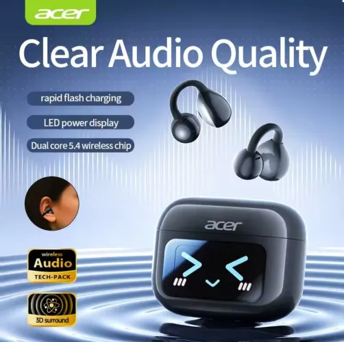 Fone Acer OHR556 Clip com display Lacrado