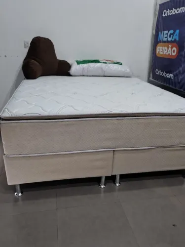 CAMA SUPER KING COM MOLAS ENSACADAS E PILLOW TOP, QUALIDADE, CONFORTO E RESISTENCIA