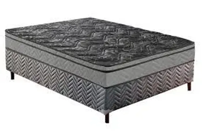 Base simples casal + colchão conforto firme 25 cm Paropas