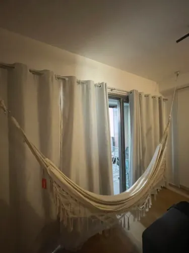 Rede cru + extensor cru + 2 suportes para teto Gancho Mosquetão Giratório Para Teto Branco