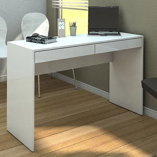 Mesa de Escritório Branca Moderna e Funcional