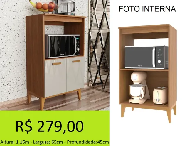 BALCÃO MULTI USO COM PÉS