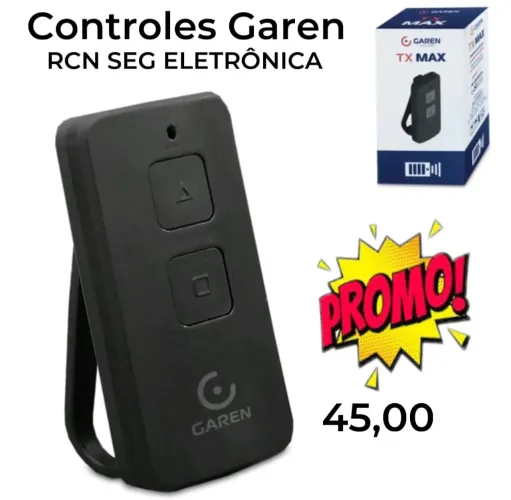 Controle Garen RCN SEG Eletrônica TX Max - Promoção!