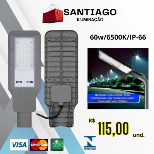 Luminaria LED Publica 60w 6500K