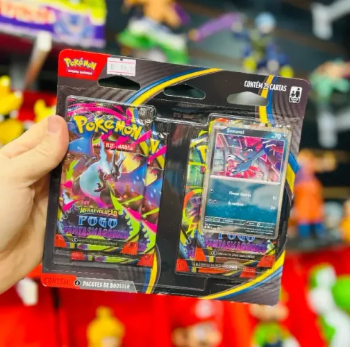 Kit 25 Cartinhas Pokémon Fogo Fantasmagórico