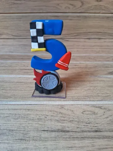 Vela de biscuit hotwheels número