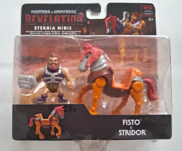 Boneco Fisto Cavalo Stridor - He- Man/ Revelation Mini Eternia