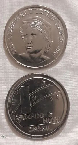 Moeda Antiga de 1 Cruzado Novo*1989
