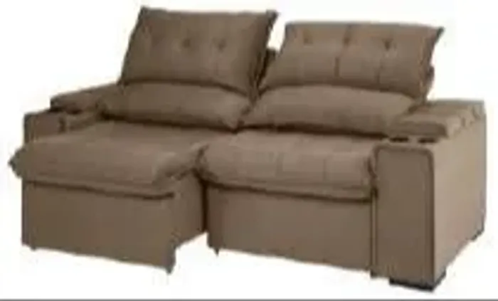 Sofá Retrátil e Reclinável Munique Plus com Porta Copo 2,25m - Centro Oeste