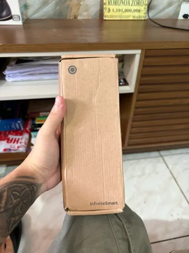 maquininha de cartão InfiniteSmart nova e na caixa