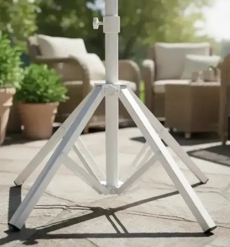 Suporte Base Guarda Sol Ombrelone Dobrável Aço Galvanizado