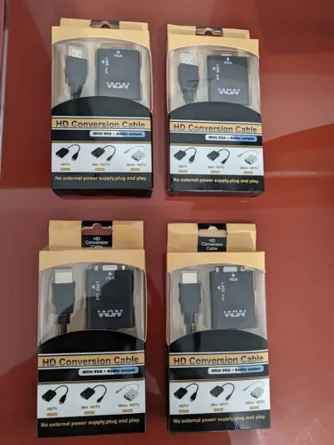 Adaptador HDMI para VGA, entrego com taxa