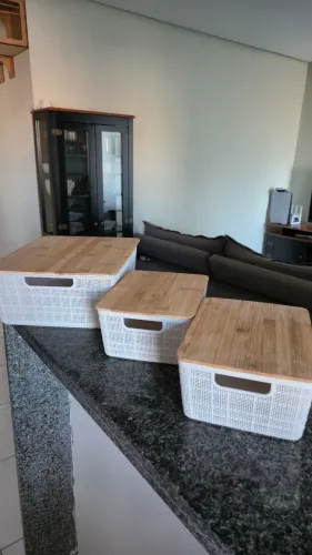 Kit Organizadores com 3 da Oikos bambu