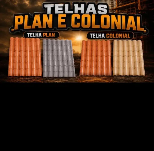 TELHAS DE PVC PLAN E COLONIAL MELHOR PREÇO DA BAHIA.