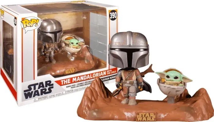 unko Pop THE MANDALORIAN WITH THE CHILD! Moments Star Wars Grogu #390