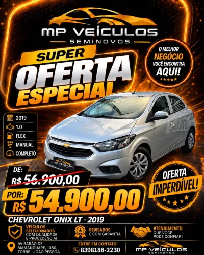 Chevrolet Onix Hatch LT 1.0 8V Flex Mec. 4P 2019