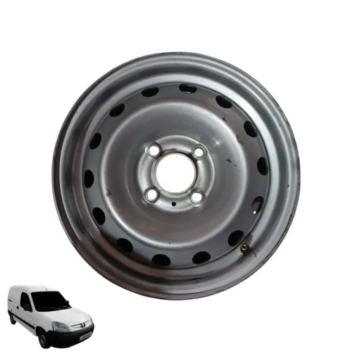 Roda Aro 14 Peugeot Partner Furgão 2021 2022 1.6 Prateado