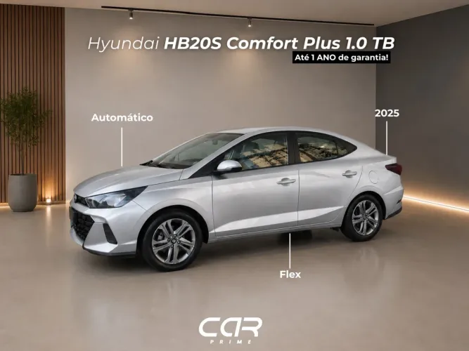 Hyundai HB20S Comfort Plus 1.0 TB Flex 12V AUT 2025
