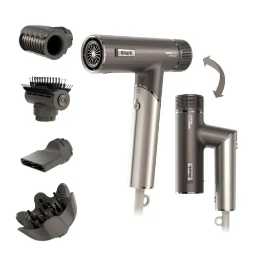 Secador de Cabelo Ninja Shark Speedstyle Pro Flex HD542EU 4 Em 1 1700 W 220V - Cinza