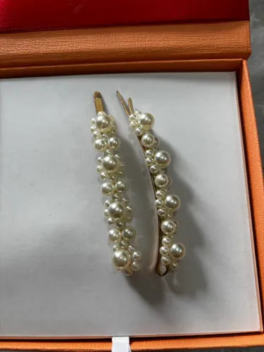 Presilhas de cabelo pérola
