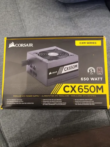 Fonte Corsair Cx650, 80 Plus Bronze - pouco uso